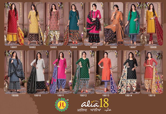 Jt Alia 18 Fancy Casual Daily Wear Printed Cotton Dress Material Collection